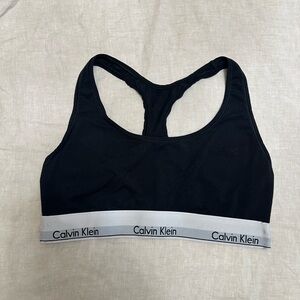 Calvin Klein Sports Bra Women’s Size Large Black.
